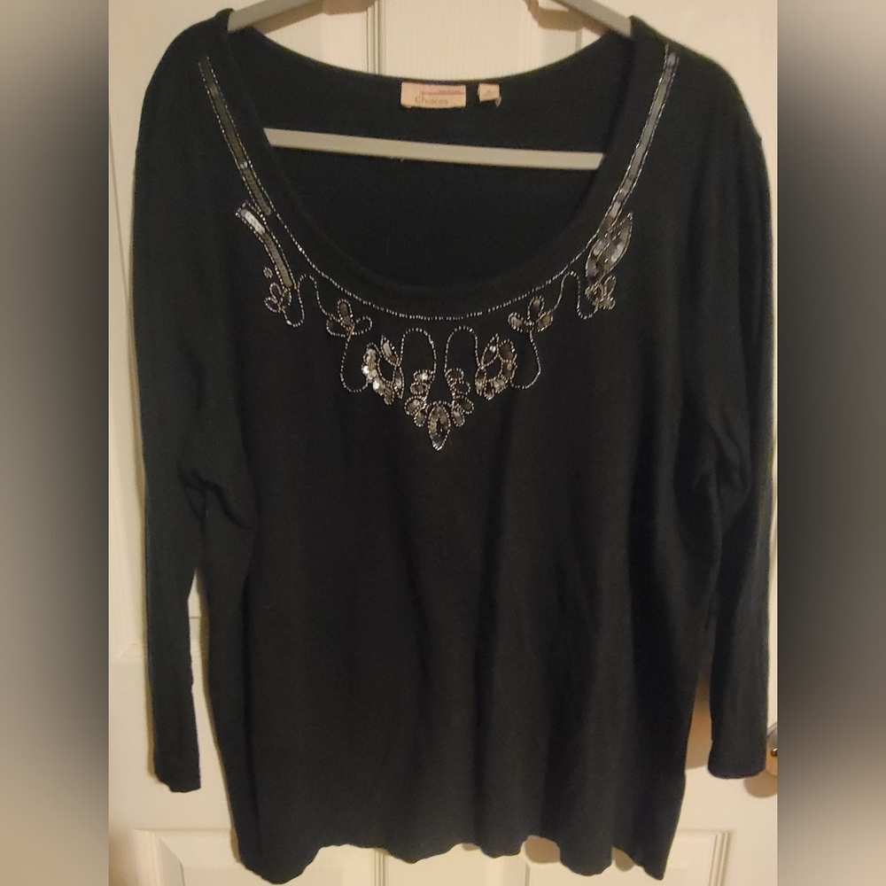Choices Weekend women's Black top XL
